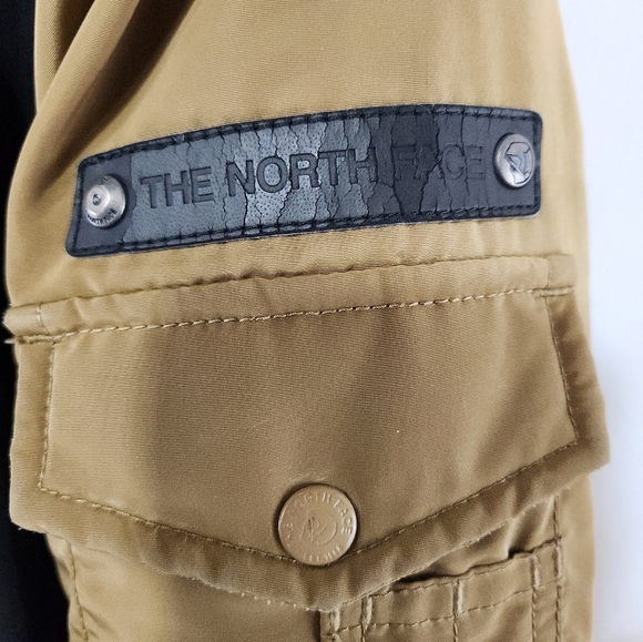 THE NORTH FACE Brown Label Asian Market Outerwear Black Gold Varsity Jacket sz S - Picture 3 of 14